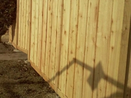 Wooden Fence Installation